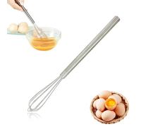 LONZIKP Mini Batidor Manual de Acero Inoxidable, 1 Pieza, Varillas para Cocina y Tazas: Espuma Leche, Bate Huevos, Mezcla Salsas