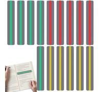 LONZIKP Tiras de Guía de Lectura para Niños, 15 Piezas (3 Colores) con Ventana de Enfoque. Ayuda para Dislexia, TDAH, y Alivio Visual.