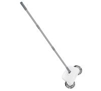 Loobiiny Barredora de mano de alta eficiencia con depósitos de polvo sin electricidad limpiador de suelos de pelo de mascotas restos de polvo limpieza en espacios estrechos