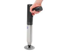 Loobiiny Bomba de limpieza de tuberías de inodoro con batería, con 3 cabezales de pistón, limpiador de desagües para desagüe de suelo, lavabo, desatascador de obstrucciones, elimina sin esfuerzo