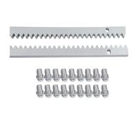 Loobiiny Cremallera para puertas correderas de acero galvanizado de 6 metros de largo, módulo 4, 30 x 12 mm