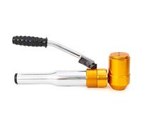Loobiiny Troqueladora hidráulica para placas de tubo, herramienta de perforación de chapa 90 kn,Perforadora de chapa con 6 troqueles, rango de perforación de 22,5-60,8 mm, perforadora