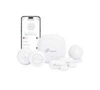 Loocam Home Security Alarm System, Kit De 6 Piezas, Conexión Zigbee, Control App, 2 Sensores De Puerta y Ventana, 1 Detector De Movimiento Pir, 1 Botón Inteligente, 1 Detector De Agua, 1 Gateway