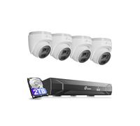 Loocam Kit de Videovigilancia PoE 4K 8MP - Grabador NVR 8 Canales H.265+ con HDD 2TB & 4 Cámaras IP de Seguridad 8MP, Detección AI Persona/Vehículo, Visión Nocturna IR, Audio Bidireccional