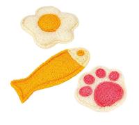 Loofah Cat Chew Toys, Catnip Teething Toys, Bite Resistant, 3 Pieces Set | Natural Loofah Chew Texture, Catnip Infused Feline Toys, Supports Chewing Instincts, Indoor Play And Daily Enrichment