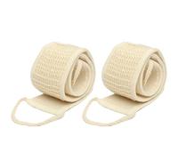 Loofah - Correa de baño, 2 esponjas exfoliantes de natural para la espalda de la ducha, esponja baño doble cara, espalda purificador spa ducha herramienta para hombres mujeres