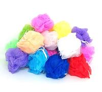 Loofah Lord 20 esponjas pequeñas de esponja de baño o ducha de calidad completa de malla de varios colores al por mayor