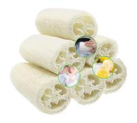 Loofah Natural, Esponjas De Luffa Nature Exfoliante Cuerpo Spa Loofah Scrubber Para Baño Y Cuidado Del Espalda, 10 Cm - 6 Piezas