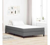 LoogCape Colchón de cama con funda de tela gris claro, 120 x 190 cm, duradero y cómodo, para cama doble, cama individual, cama de invitados, cuna, sofá cama, cama tapizada, con soporte estable y