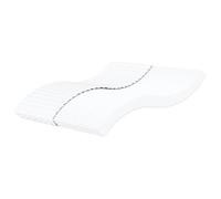 LoogCape Colchón de espuma blanca de 200 x 200 cm, dureza H2 H3, 22D de poliuretano de espuma fría, colchón doble para dormitorio, reversible, con funda transpirable