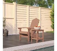 LoogCape Silla de jardín Adirondack y mesa de jardín de HDPE resistente a la intemperie con respaldo alto y reposabrazos anchos, ideal como silla de balcón, silla de terraza y silla de relax para