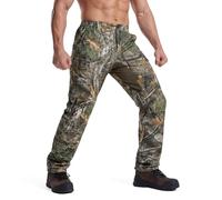 LOOGU Pantalones de Caza de Camuflaje para Hombre, Resistentes al Agua, silenciosos y Mate, Pantalones de Camuflaje de Caza de Pavo para Hombre con 6 Bolsillos