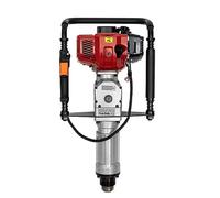 Loohacp Driver T-Post Driver de gasolina 52CC para cimientos de juego de tierra, base de juego de tierra, 55-70 mm, casquillo de manguito, para agricultura, proyectos de construcción, construcción de