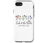Look at The Birds Air Scripture Matthew 6:26 Bible Verse God Carcasa para iPhone SE (2020) / 7/8