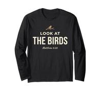 Look At The Birds Christian Bible Verse Matthew 6 26 Faith Manga Larga