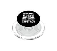 Look Back and Thank God Look Forward and Trust God PopSockets PopGrip para MagSafe