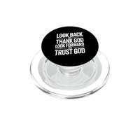 Look Back and Thank God Look Forward and Trust God PopSockets PopGrip para MagSafe