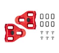 LOOK Cycle - Calas de Ciclismo Delta con Función de Posicionador de Memoria - Compatible con Pedales Estándar LOOK Pedales no KEO - Peso y Tamaño Reducido - 4,5° Libertad Angular - Color Rojo