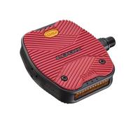 Look Cycle - Pedales de Bicicleta Geo City Grip - Pedales Planos - Seguridad Antideslizante - Innovador Activ Grip Rubber - Pedal de Bicicleta Urbana de Alto Rendimiento Premium - Rojo