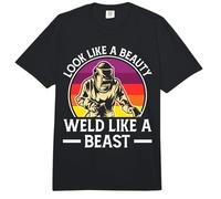 Look Like A Beauty Weld Like A Beast Comfort Colors Adult Heavyweight T-Shirt