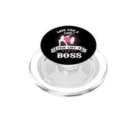 Look Like A Lady Fish Like A Boss Funny Fishing Outdoors PopSockets PopGrip para MagSafe