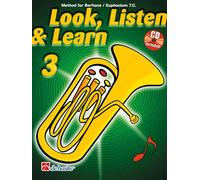 Look, listen & learn 3 baritone / euphonium tc baryton euphonium +cd