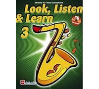Look, listen & learn 3 tenor saxophone saxophone +cd