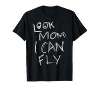 Look Mom I Can Fly Art For Kids Regalo divertido para niños Camiseta