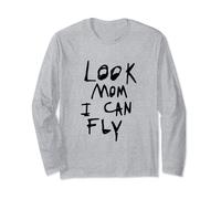 Look mom i can Fly - Camiseta divertida Manga Larga