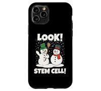 Look! Stem Cells Xmas Funny Couple Snowmen Science Teacher Carcasa para iPhone 11 Pro