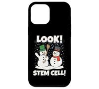 Look! Stem Cells Xmas Funny Couple Snowmen Science Teacher Carcasa para iPhone 12 Pro MAX