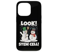 Look! Stem Cells Xmas Funny Couple Snowmen Science Teacher Carcasa para iPhone 13 Pro