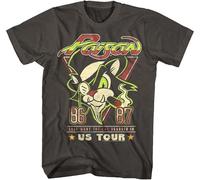 Look What The Dragged in USA Tour 1986-87 Men's T Shirt Cigar Concert Charcoal Black