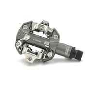 Look X-Track Silver - Pedales MTB/Gravel de Aluminio compatibles SPD, Plataforma 350 mm²