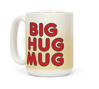 LookHUMAN Taza de café de cerámica blanca de 15 onzas