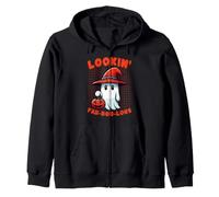 Lookin' Fab-Boo-Lous Cute Ghost Juego de Palabras de Halloween Sudadera con Capucha
