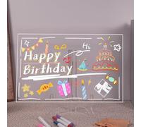 Looklight Planificador de acrílico, planificador semanal borrable para el refrigerador, tabla planificadora reutilizable para la organización, planificación de menús, planificador con paño de limpieza