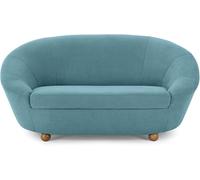LOOKS BY WOLFGANG JOOP Domo. Collection, Looks IV - Sofá de diseño (2 plazas, con Patas esféricas, 178 x 114 x 82 cm), Color Turquesa