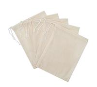 LOOKSGO 25 bolsas de muselina de 5 x 7 pulgadas para fiestas, bodas, suministros para el hogar, bolsas de algodón con cordón para joyas