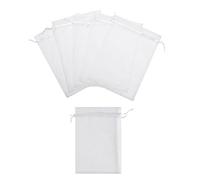 LOOKSGO 50 bolsas de organza con cordón de 15,2 x 22,8 cm para regalos de fiesta de boda