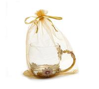 LOOKSGO 50 bolsas de organza de 15,2 x 22,8 cm, para boda, fiesta, regalo, bolsa con cordón