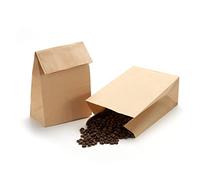 LOOKSGO 50 bolsas de papel marrón de 3.5 x 2.2 x 7.1 pulgadas, bolsas de papel kraft, bolsas de regalo para fiestas a granel