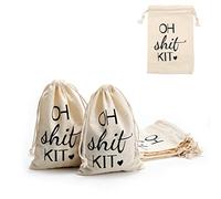 LOOKSGO Kit de resaca de 10 x 15 cm, recuerdos de fiesta de boda para despedida de soltera, bolsa de algodón con cordón