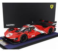LOOKSMART 1/18 LOOKMARK FERRARI 499P 2024 24 CON ESCAPARATE MODELO ESTÁTICO