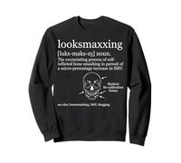Looksmaxxing Diccionario Definición Calavera Diagrama Meme Sudadera