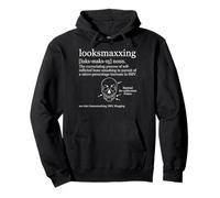 Looksmaxxing Diccionario Definición Calavera Diagrama Meme Sudadera con Capucha