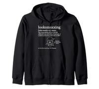 Looksmaxxing Diccionario Definición Calavera Diagrama Meme Sudadera con Capucha