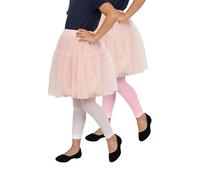 looksy 2 pares de medias sin pie para niña, longitud 7/8, pantalones indispensables para el día a día, selección de colores lisos, ropa deportiva para niños, escuela, baile, ballet, tallas 3 a 12 años