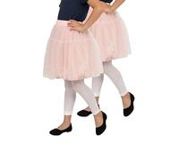 looksy 2 pares de medias sin pie para niña, longitud 7/8, pantalones indispensables para el día a día, selección de colores lisos, ropa deportiva para niños, escuela, baile, ballet, tallas 3 a 12