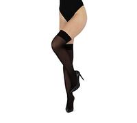 looksy Calcetines por encima de la rodilla para mujer, hasta la rodilla, largos, lisos, para niñas, escuela, cosplay, uniformes, medias 60 den, moca, Talla única